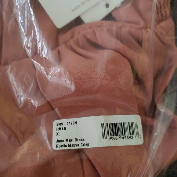 Show Me Your Mumu June Rustic Mauve Crisp Bridesmaids Maxi Dress XL - Picture 8 of 9